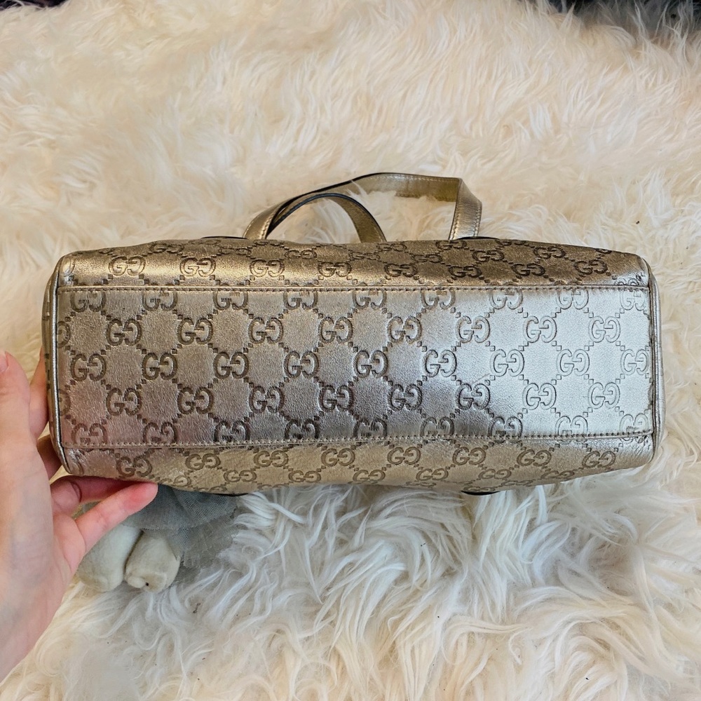 Gucci gold monogram Guccissima GG handbag - Picture 3 of 7